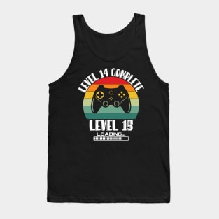 Level 6 Complete Level 7 Loading 6th Birthday Video Gamer Tank Top